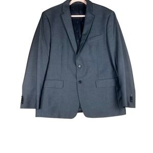 John Varvatos USA Mens Blazer Suit Jacket 46R Charcoal Gray 2 Button L529527A